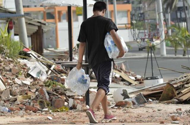 Prie Ekvadoro krantų įvyko dar vienas žemės drebėjimas