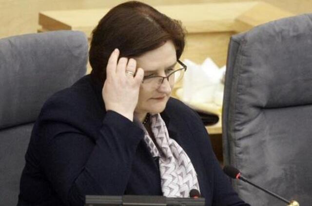 Seimo Pirmininkė perdėtais vadina žurnalistų nuogąstavimus dėl BK pataisų