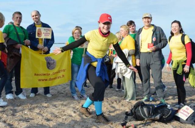 100 km pėsčiomis už organų donorystę