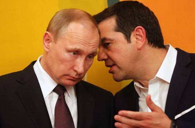 Graikijos premjeras pasmerkė prieš Rusiją nukreiptas sankcijas