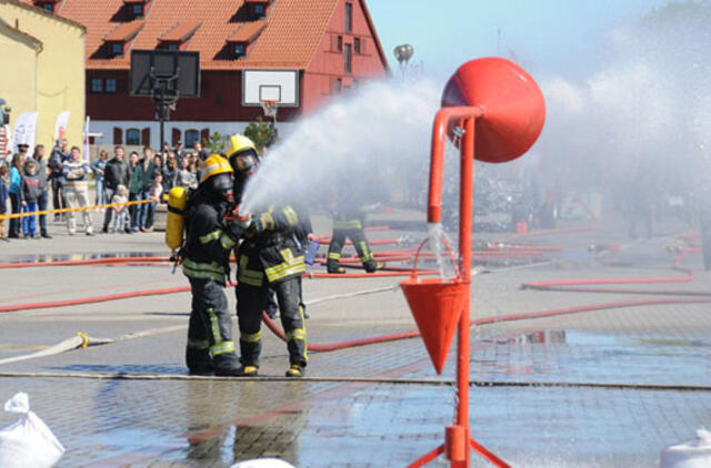 Klaipėdoje vyko ugniagesių varžybos