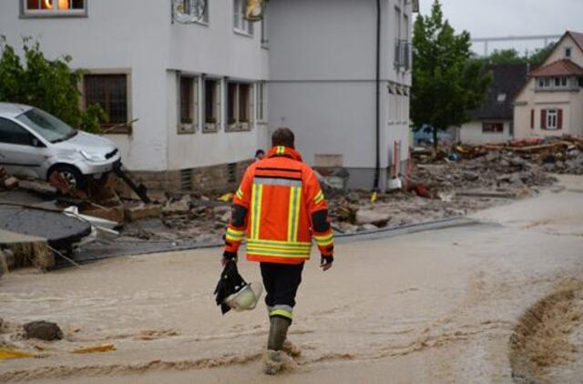 Vokietijoje smarkaus potvynio aukomis tapo trys žmonės