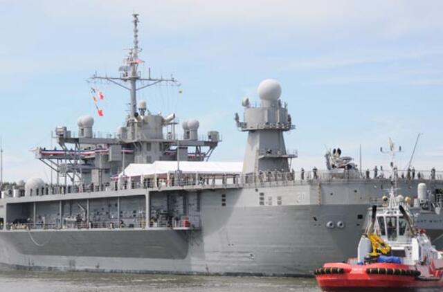 Į Klaipėdą atvyko JAV karinis jūrų laivas