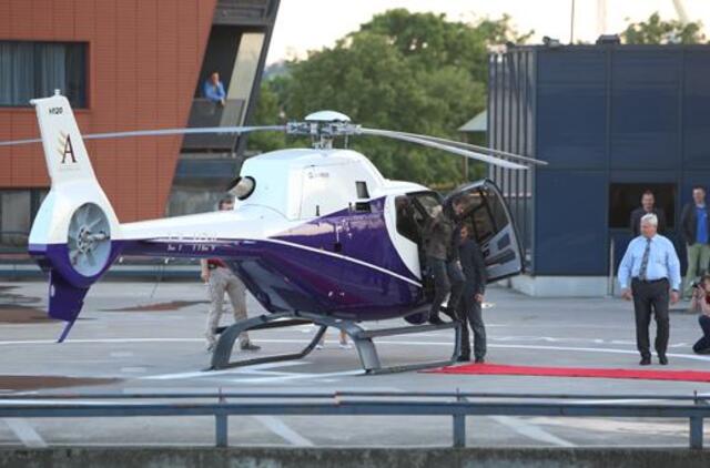 Jojo Mayer į Klaipėdą atskrido sraigtasparniu