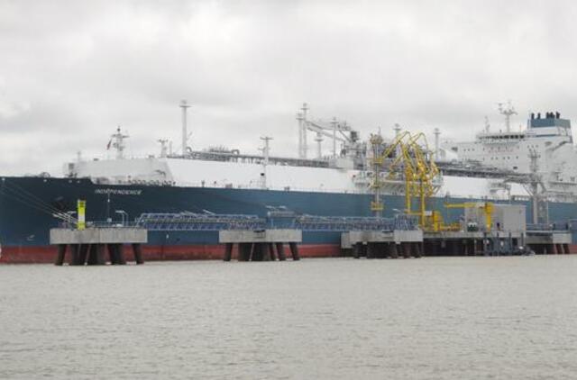 Paskirstyti SGD terminalo metiniai pajėgumai