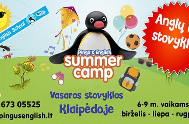 "Pingu`s English School" - tarptautinė anglų kalbos mokykla kviečia vaikus į vasaros dienos stovyklas!