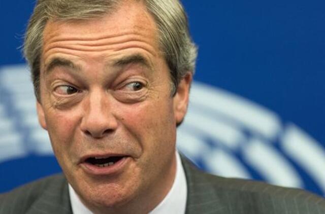 "Brexit" vėliavnešys Naidželas Faradžas teigia padėsiantis ir kitoms šalims pasitraukti iš ES