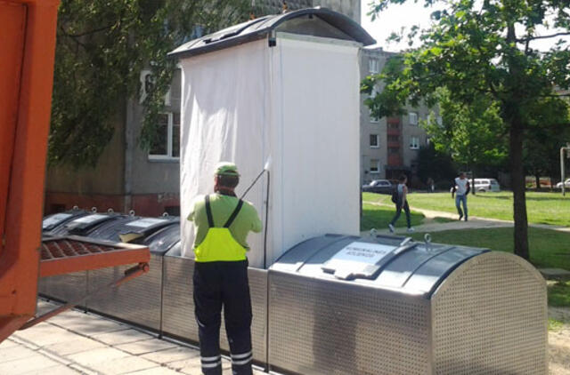 Gargžduose - pusiau požeminiai konteineriai