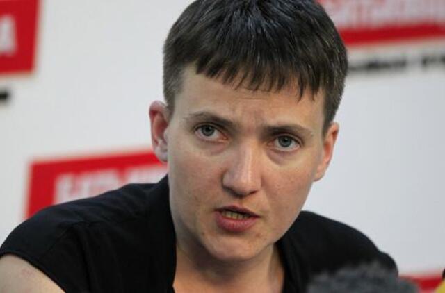 Nadija Savčenko Lietuvoje: ir jūsų, ir mūsų tauta supranta, kad už laisvę reikia kovoti