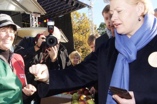 Prezidentės turtas išaugo iki 809 000 eurų