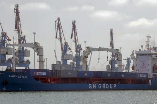 Turkijos laivas atgabeno į Izraelį humanitarinę pagalbą