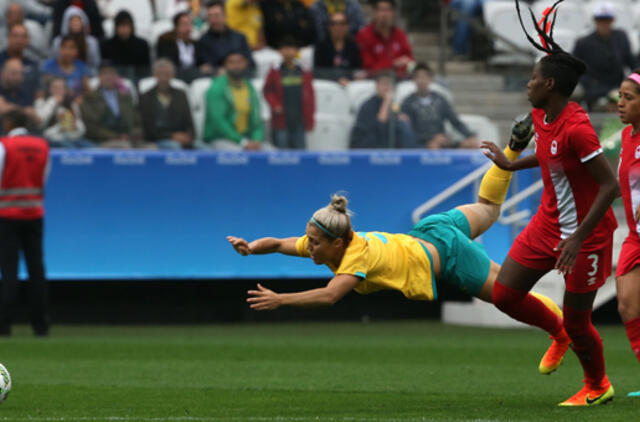 Kanados futbolininkės pelnė greičiausią įvartį olimpinių žaidynių istorijoje