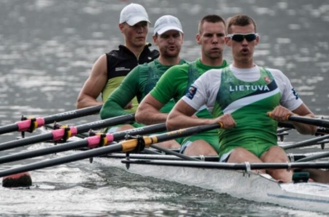 Lietuvos vyrų porinė keturvietė nepateko į 2000 m rungties finalą