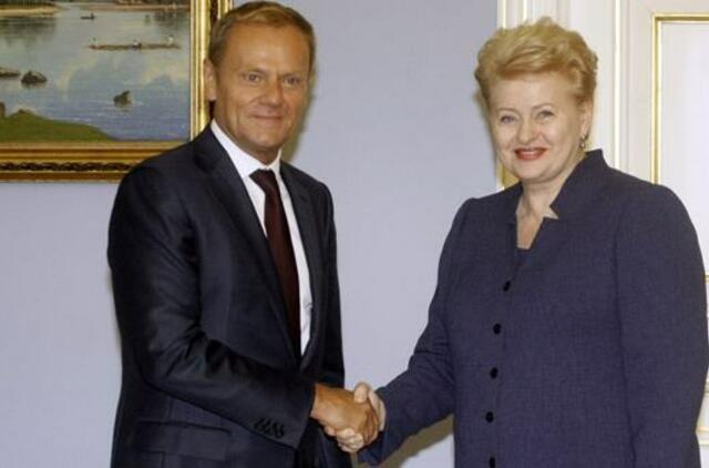 ES ateities klausimai - Dalios Grybauskaitės susitikime su Donaldu Tusku