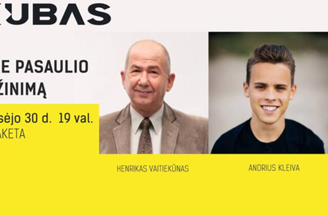 Klaipėdiečiai kviečiami į susitikimą su Henriku Vaitiekūnu ir Andriumi Kleiva