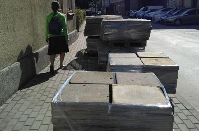 Panaudoja ir senas plyteles