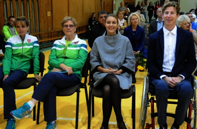 Parolimpiečius klaipėdiečiai pasitiko ąžuolo vainikais