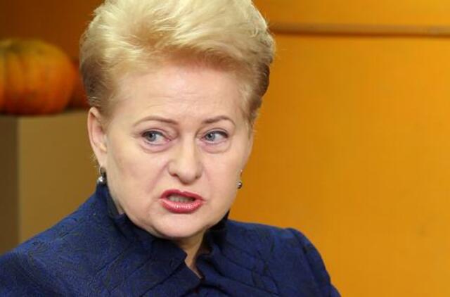 Prezidentė Dalia Grybauskaitė: Lietuva kelia daugiausiai problemų "Rail Baltica"