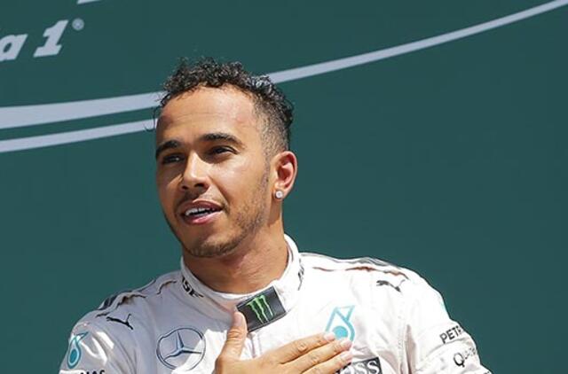 Brazilijos "Grand Prix" lenktynes laimėjo britas Luisas Hamiltonas