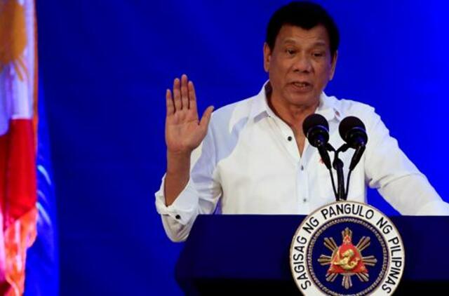 Filipinų prezidentas nori bičiuliautis su Donaldu Trampu ir Vladimiru Putinu