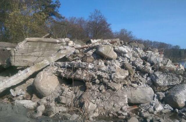 Kuršių marių pakrantėje nebeliko statybinių atliekų