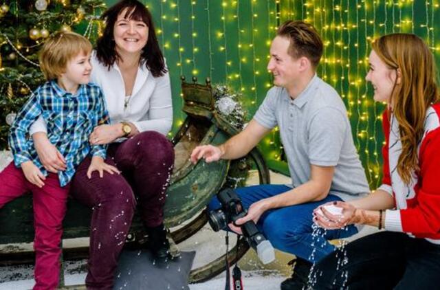 Uostamiestyje surengta labdaringa kalėdinė fotosesija