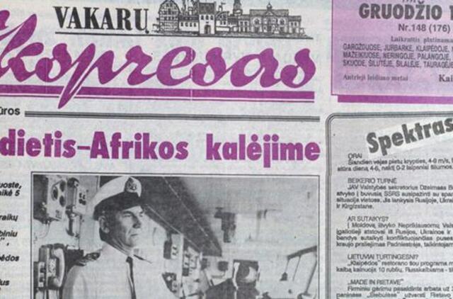 "Vakarų ekspresas". 1991 12 17