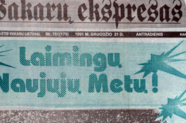 "Vakarų ekspresas". 1991 12 31