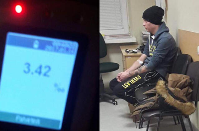 Pasiektas šių metų Klaipėdos promilių rekordas - 3,42