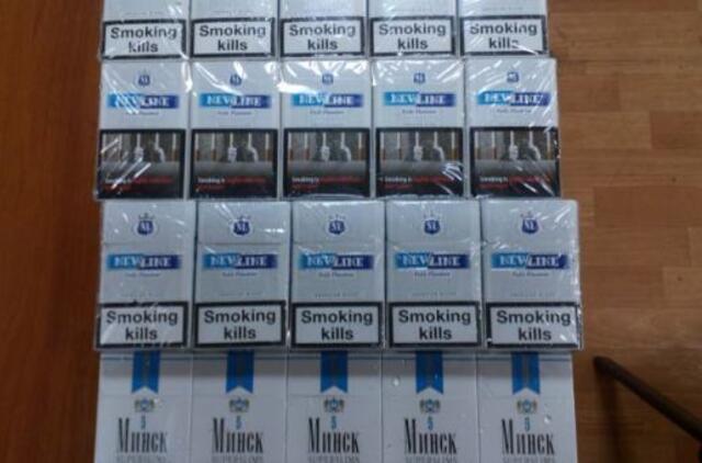Turguje įkliuvo kontrabandinių cigarečių prekeivis