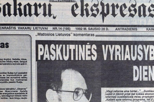 "Vakarų ekspresas". 1992 01 28 ir 29