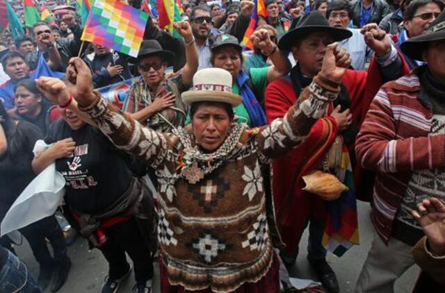 Bolivijoje vyksta masinės Evo Moraleso šalininkų ir priešininkų akcijo