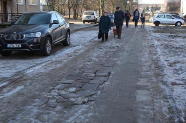 Pėsčiųjų take bus ir stebėjimo kameros