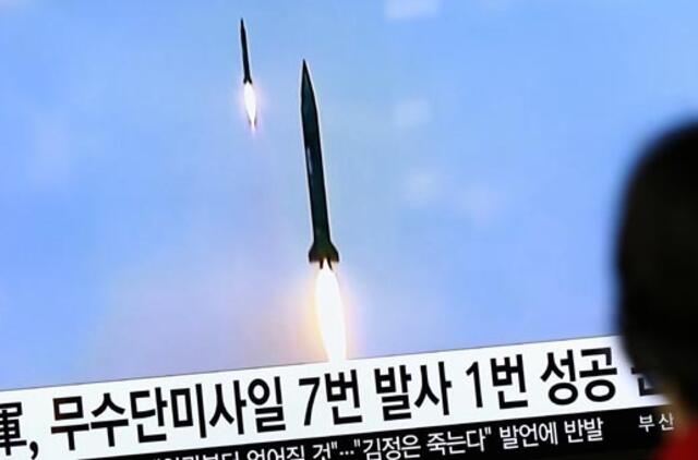 Šiaurės Korėja išbandė balistinę raketą