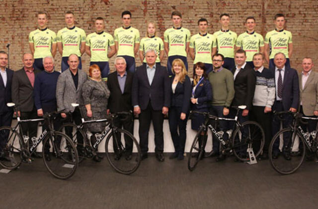 Klaipėdoje suburta perspektyvių dviratininkų komanda