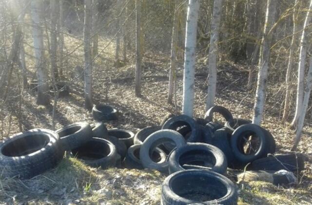 Už bet kur išmestas padangas sumokame visi – šiemet tam išleista per trečdalį milijono eurų