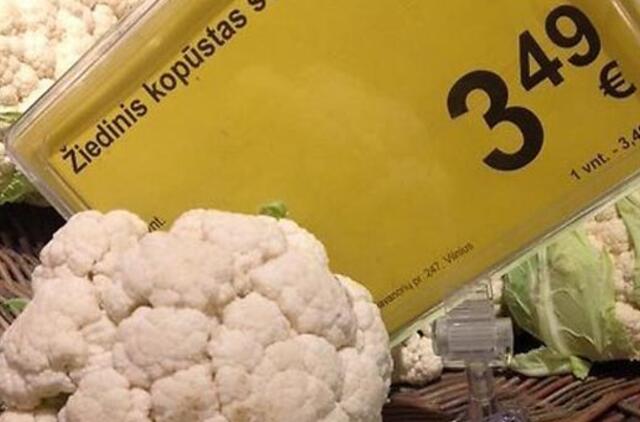 Kiek kainuoja kalafioras praėjus metams