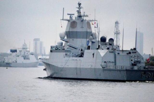 Vessels of Standing NATO Maritime Group One dock in Klaipeda