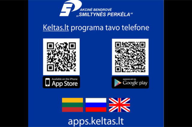 AB „Smiltynės perkėla“ keltų bilietai keleiviams - internetu