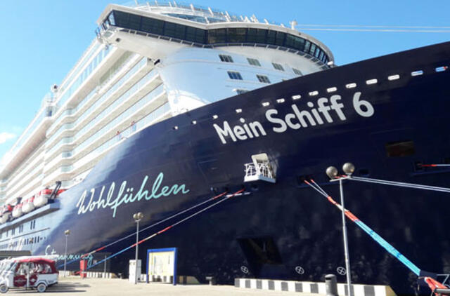 Klaipėdos uoste vieši naujutėlaitis kruizinis laivas