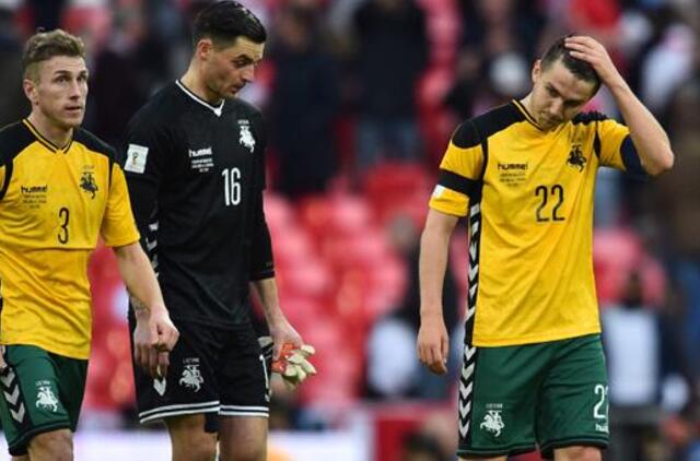 Lietuvos rinktinė FIFA reitinge nukrito į 104-ąją vietą