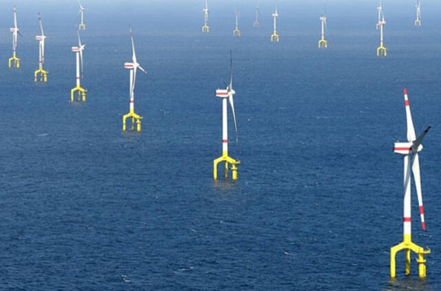 Nauja vėjo jėgainių jūroje statybos tvarka