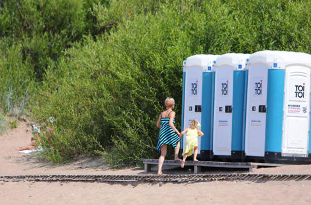 Palangos paplūdimių tualetai - statybų inspektorių akiratyje