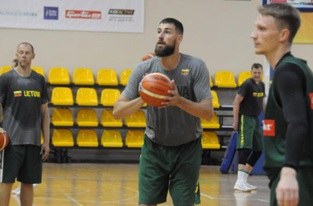 Rinktinė Palangoje pluša be trijų žaidėjų