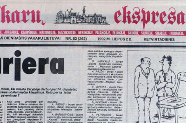 "Vakarų ekspresas". 1992 07 02