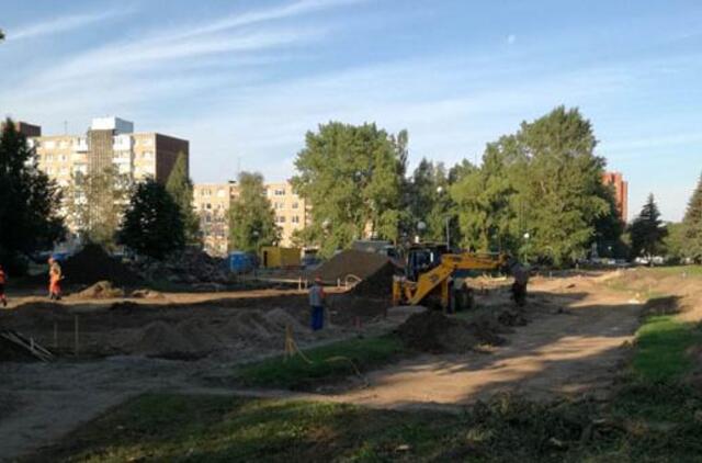 Atnaujintos pėsčiųjų alėjos teks palaukti