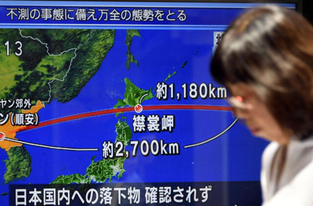 Šiaurės Korėja paleido raketą virš Japonijos