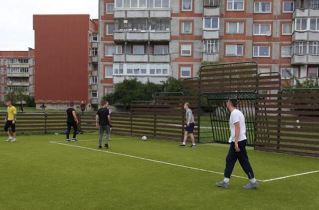 Gyventojams - naujos futbolo aikštės