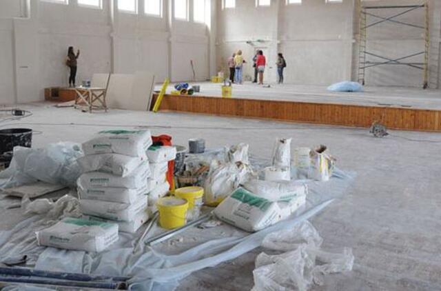 Kūrybai skatinti - mokyklų salių remontas