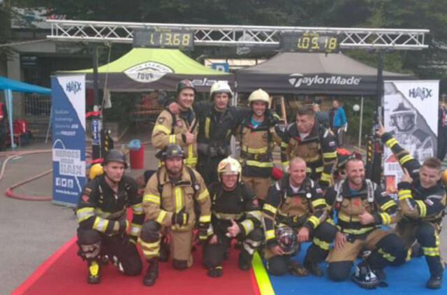 Lietuvos ugniagesių komanda Slovėnijoje užėmė prizinę vietą